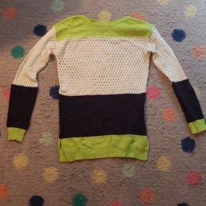 Color block sweater